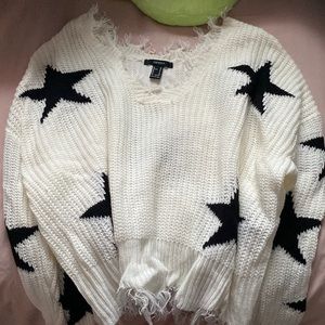 F21 STAR SWEATER